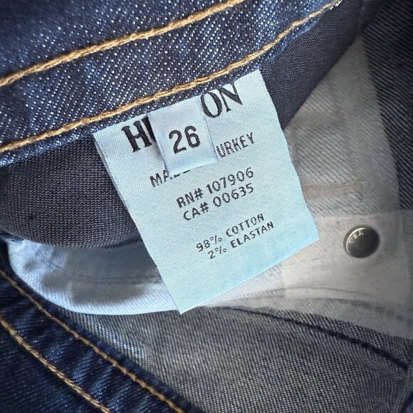 Hudson Jeans Signature Bootcut 19" Leg Opening Triangle Flap Pockets Low Rise - Picture 6 of 9